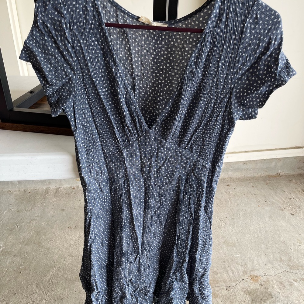 LA Hearts Blue & White Dress